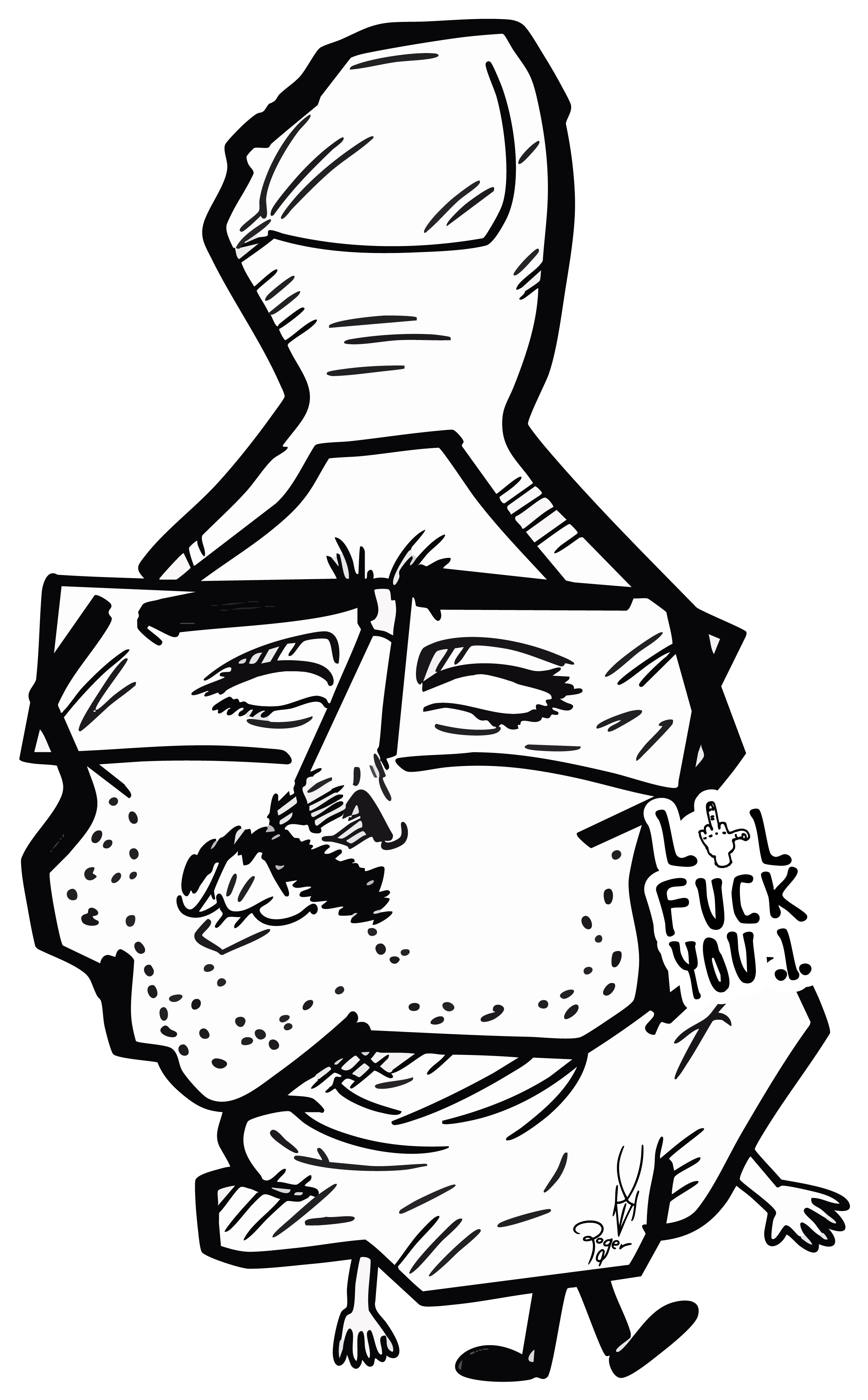 Personaje ilustrado original de Lil Fuck You